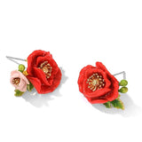 Poppy Earrings Side View