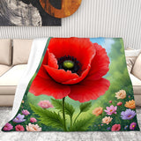 Poppy Fleece Blanket (Throw)