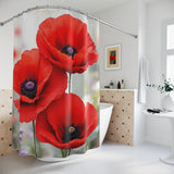Poppy Flower Shower Curtain