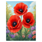 Poppy Flower Blanket