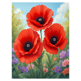Poppy Flower Blanket