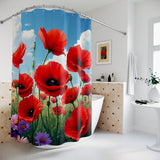 Poppy Garden Shower Curtain