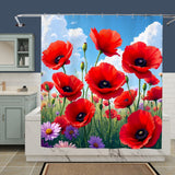 Poppy Garden Sower Curtain Home Decor