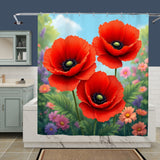 Poppy Shower Curtain Home Decor