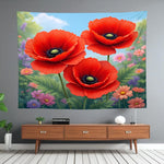 Poppy Tapestry Home Decor
