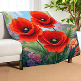 Poppy Throw Blanket Home Decor