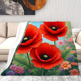 Poppy Throw Blanket Living Room