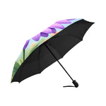 Purple Daisy Umbrella Inside View
