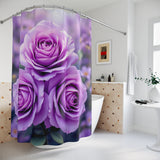 Purple Flower Shower Curtain
