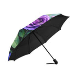 Purple Flower Umbrella Interior View