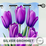 Purple Tulip Curtains Eyelet