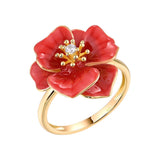 Red Flower Ring