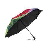 Red Flower Umbrella Interior View