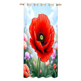 Red Poppy Curtains