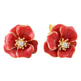 Red Poppy Earrings