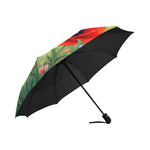 Red Poppy Umbrella Inside View