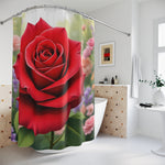 Red Rose Shower Curtain