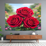 Red Rose Tapestry Home Decor