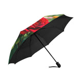 Red Rose Umbrella Inside View