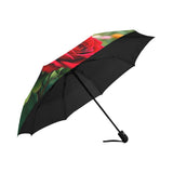 Red Rose Umbrella Interior View