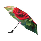 Red Rose Umbrella Side View