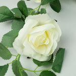 White Rose Garland Bulb