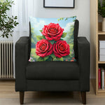 Rose Accent Pillow Home Decor