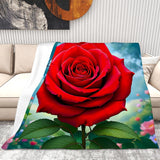 Rose Blanket Living Room