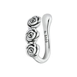 Rose Cuff Earrings