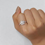 Rose Flower Ring Design on Finger