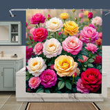 Rose Garden Shower Curtain Home Decor