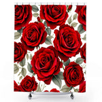 Rose Pattern Shower Curtain