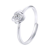Rose Silver Ring