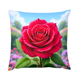 Rose Throw Pillow Cover