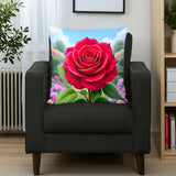 Rose Throw Pillow Cover Home Decor