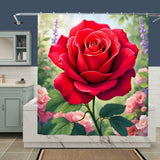 Rosebud Shower Curtain Home Decor
