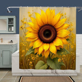 Rustic Sunflower Shower Curtain Home Decor