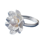 Ring Flower Pearl