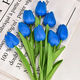 Blue Silk Tulips