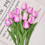 Purple Silk Tulips