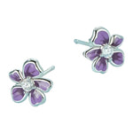 Purple Flower Studs