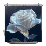 White Rose Shower Curtain