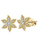 Gold Flower Earrings