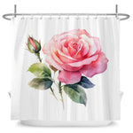 Pink Rose Shower Curtain