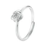 Rose Silver Ring