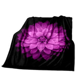 Purple Lotus Throw Blanket