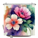 Artistic Floral Shower Curtain