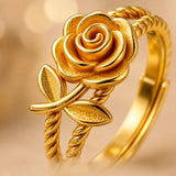 Gold Rose Ring