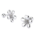 Earrings Stud Silver Flower