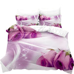 Purple Floral Duvet Cover